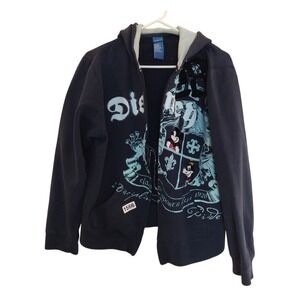 Disney Classic Sports Club 1928  Blue Hoodie ‎ Women XL Blue Graphic Sweatshirt